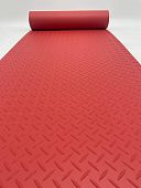 Ковер резиновый рифленый рулонное РЕЗИНОВОЕ ПОКРЫТИЕ Цветное Красное