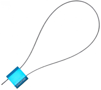 Силовая номерная пломба ЗПУ Трос 2,5 1200 см 50 штук