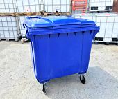 Пластиковый мусорный бак контейнер для мусора 770 литров с ндс Синий