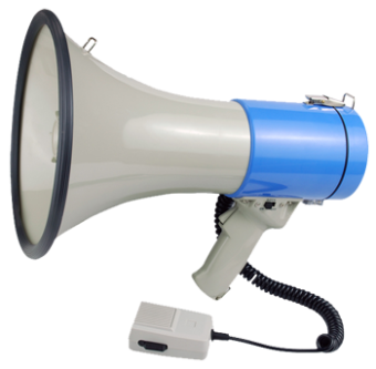 Ручной мегафон электромегафон  рупор громкоговоритель мета 2620 35 ВТ переносной с выносным микрофоном 