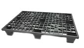 Паллет пластиковый поддон 1200х 800х160 перфорированый на ножках (ЧЕРНЫЙ)